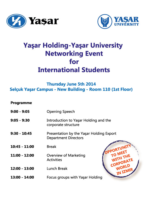 Yasar Holding- University Networking Event